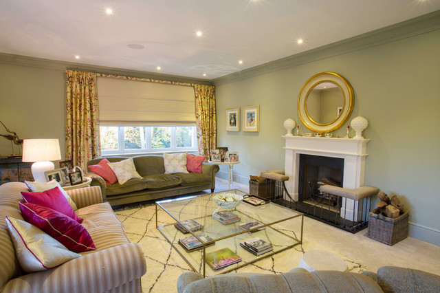 The Manor House Eklektisk Vardagsrum Oxfordshire Av Fiona Wilbraham