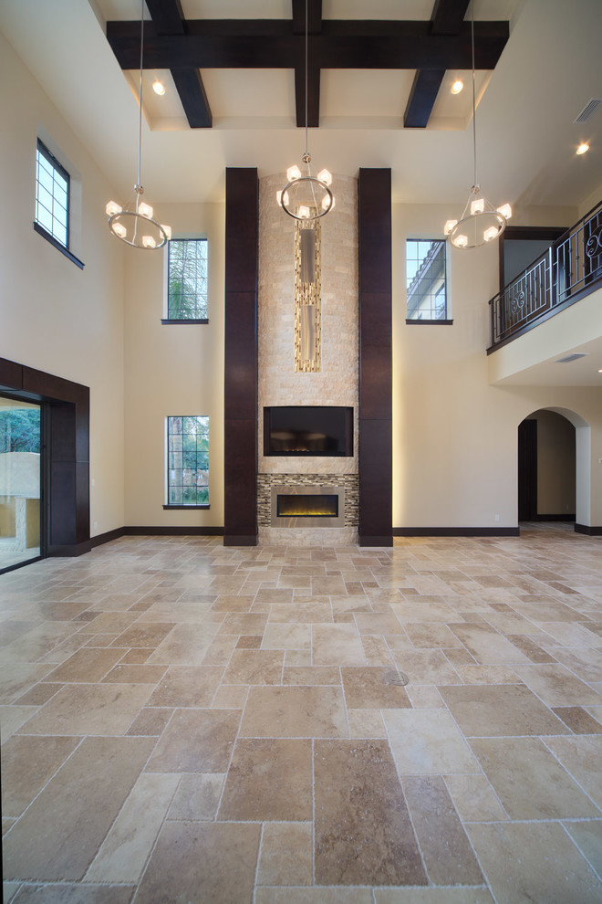 Photo of a contemporary living room in Orlando.