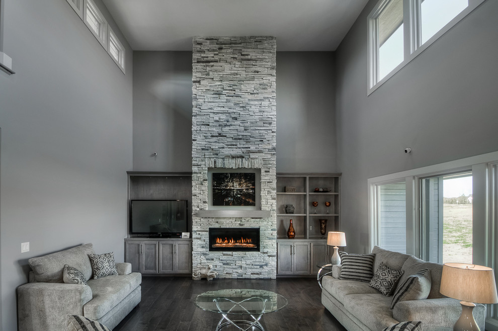 The Prairies Omaha NE Contemporain Salon Omaha par CROWN, LTD