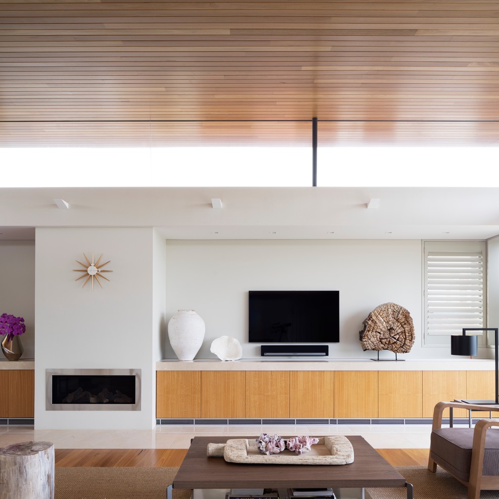 This is an example of a contemporary living room in Sydney.