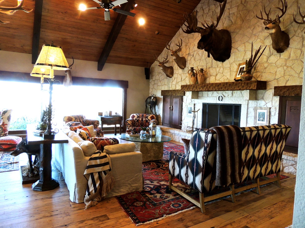 The Texas Oil Ranch - Rustic - Living Room - Austin - by Trent Hultgren