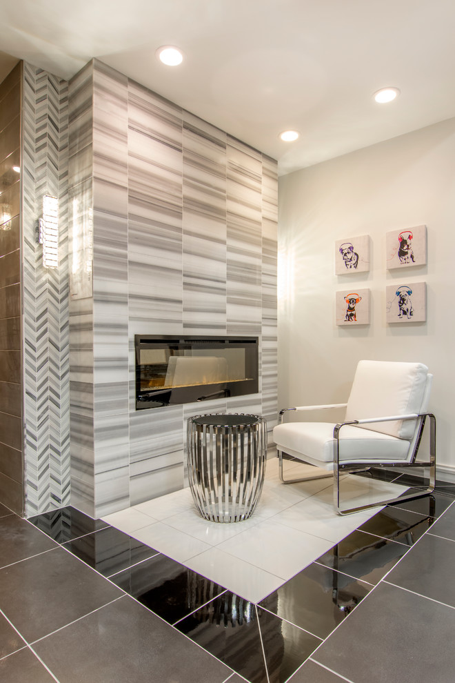 The Tile Contemporary Modern, Modern Fireplace Wall Tile