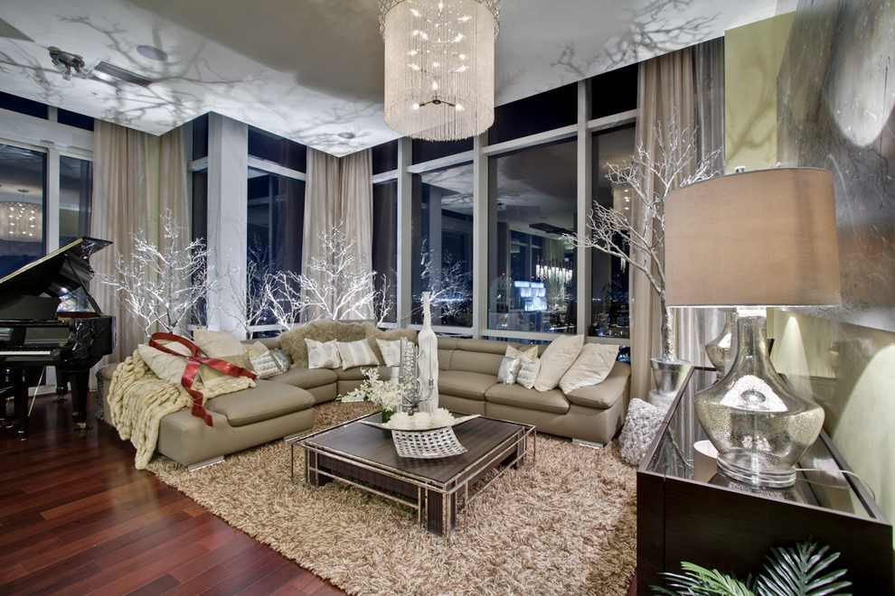 The Vue Penthouse Contemporary Living Room Orlando By Saya