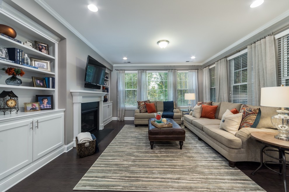 The Willoughby’s - Transitional - Living Room - Raleigh - by Tranquil ...