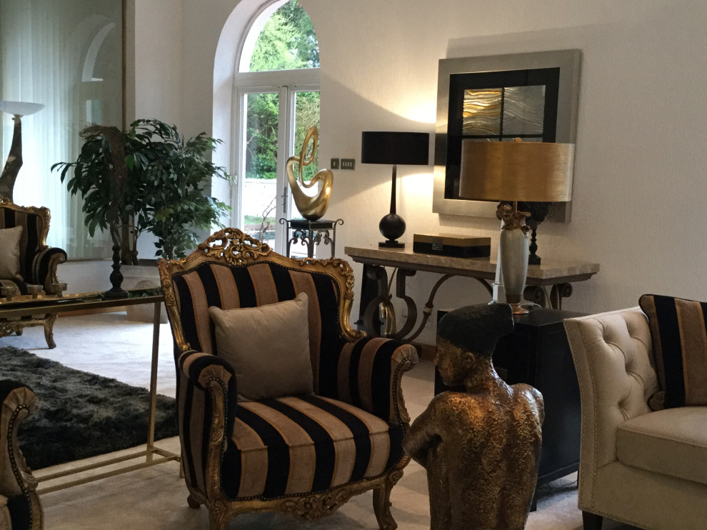 The WOW FACTOR In WHITECRAIGS Modern Living Room Glasgow by XS