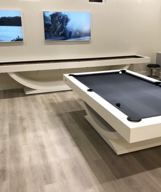 Theseus Custom High End Pool Table And Shuffleboard Modern Living