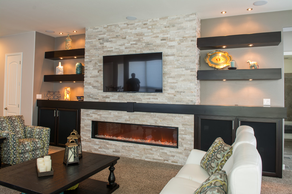 Thunderbird Walls - Contemporary - Living Room - Phoenix - by ...