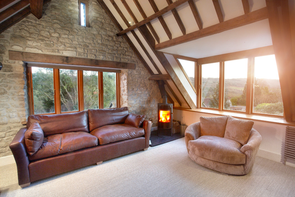 Inspiration for a traditional living room in Wiltshire.