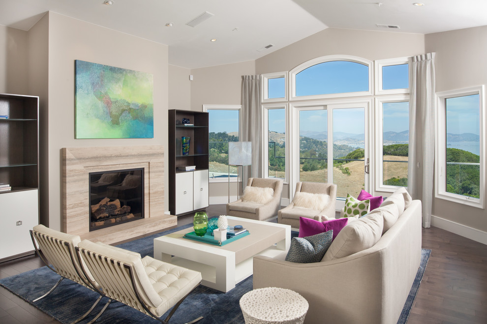 Tiburon Upper Floor Remodel Transitional Living Room San