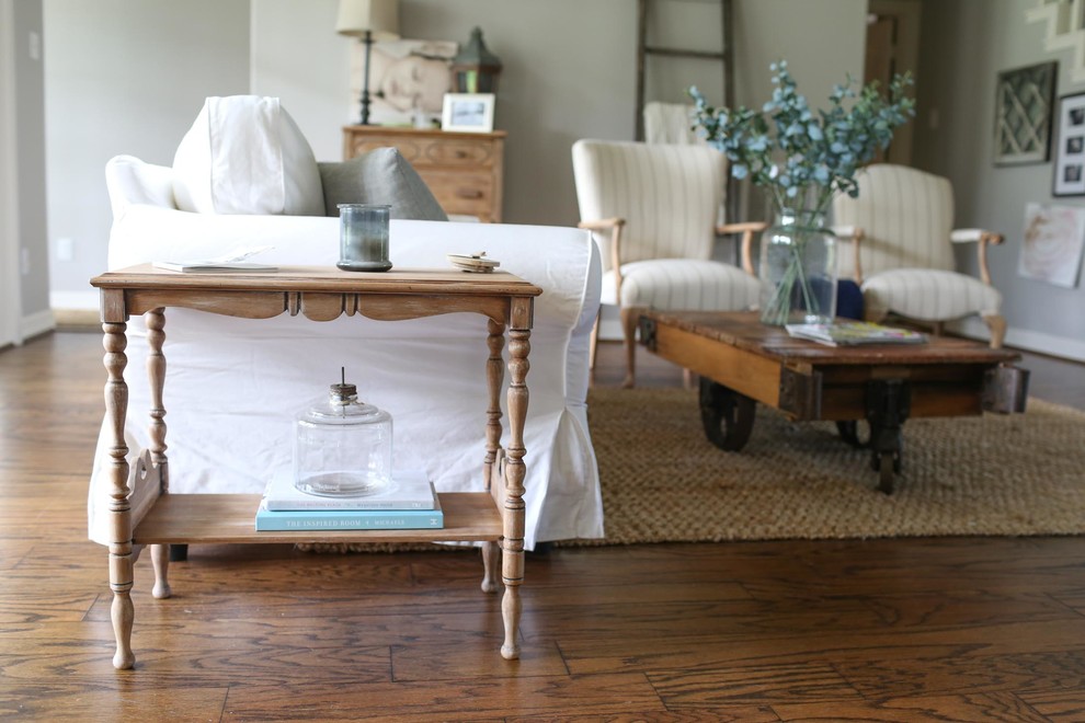 Tomball, TX Elegant Farmhouse Home Remodel Farmhouse Living Room