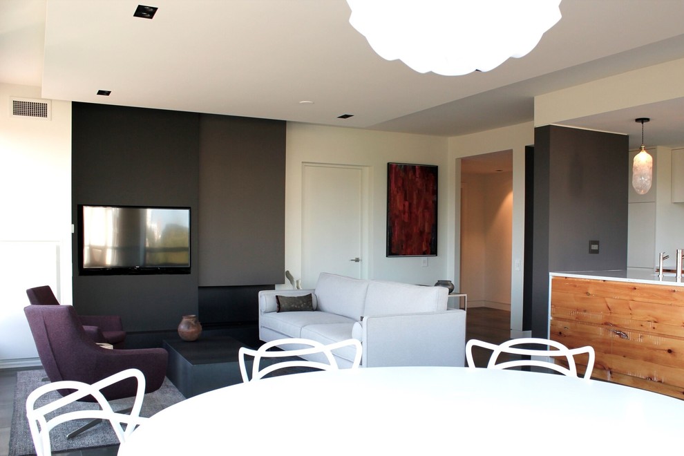 Toronto Condo Reno - Modern - Living Room - Toronto - by Aim Interior ...