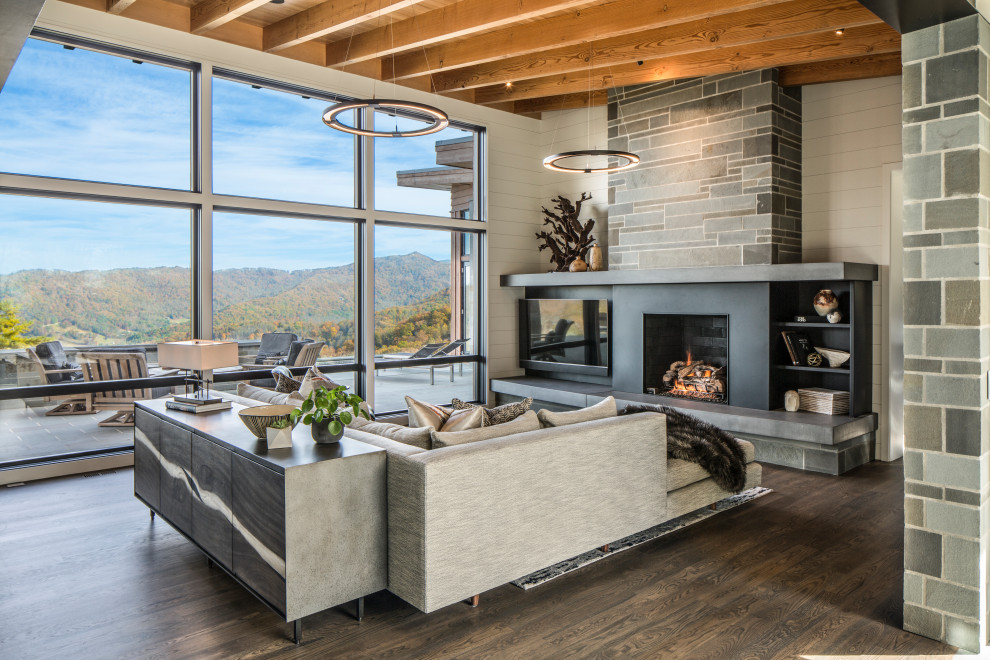Town Mountain Modern Contemporary Living Room Other By Allard Roberts Interior Design Inc Houzz