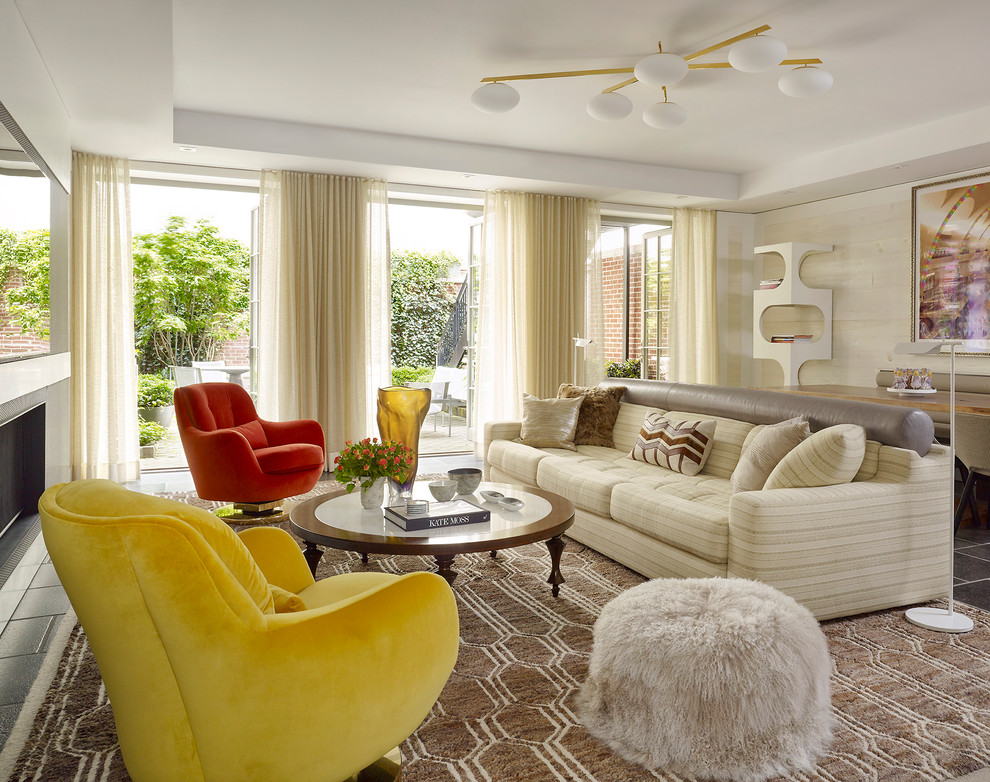 Townhouse Lounge Contemporary Living Room New York by West