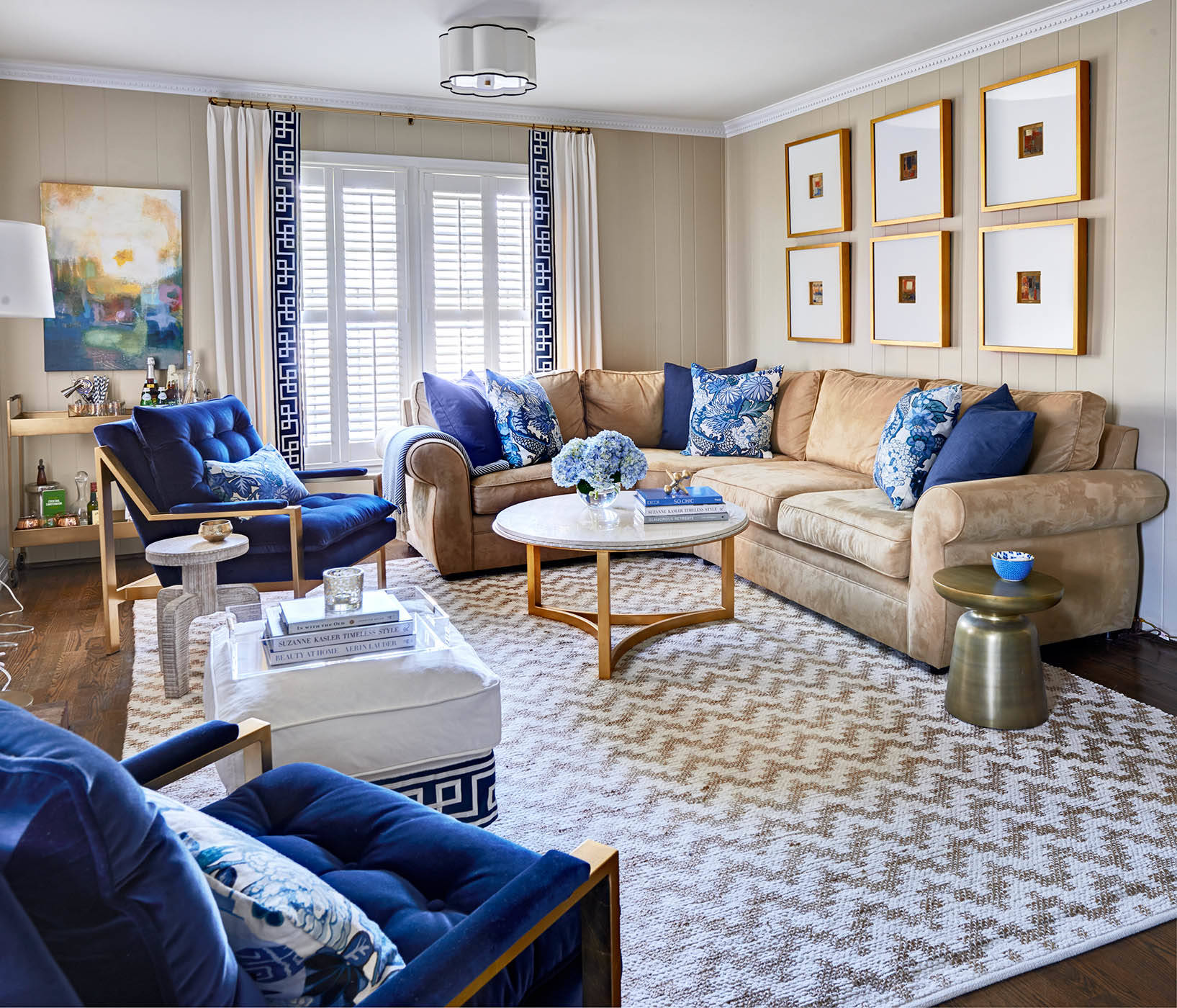 Blue And Brown Living Room Ideas Photos Houzz