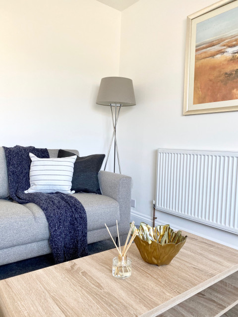 Grey cosy living room deals