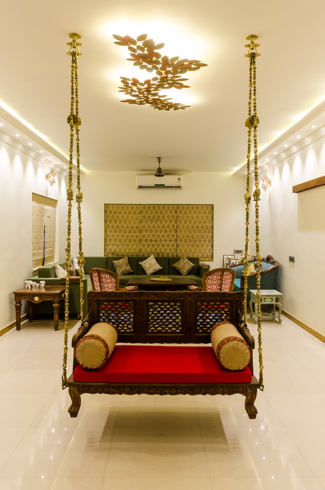 Inspiration for a world-inspired living room in Ahmedabad.