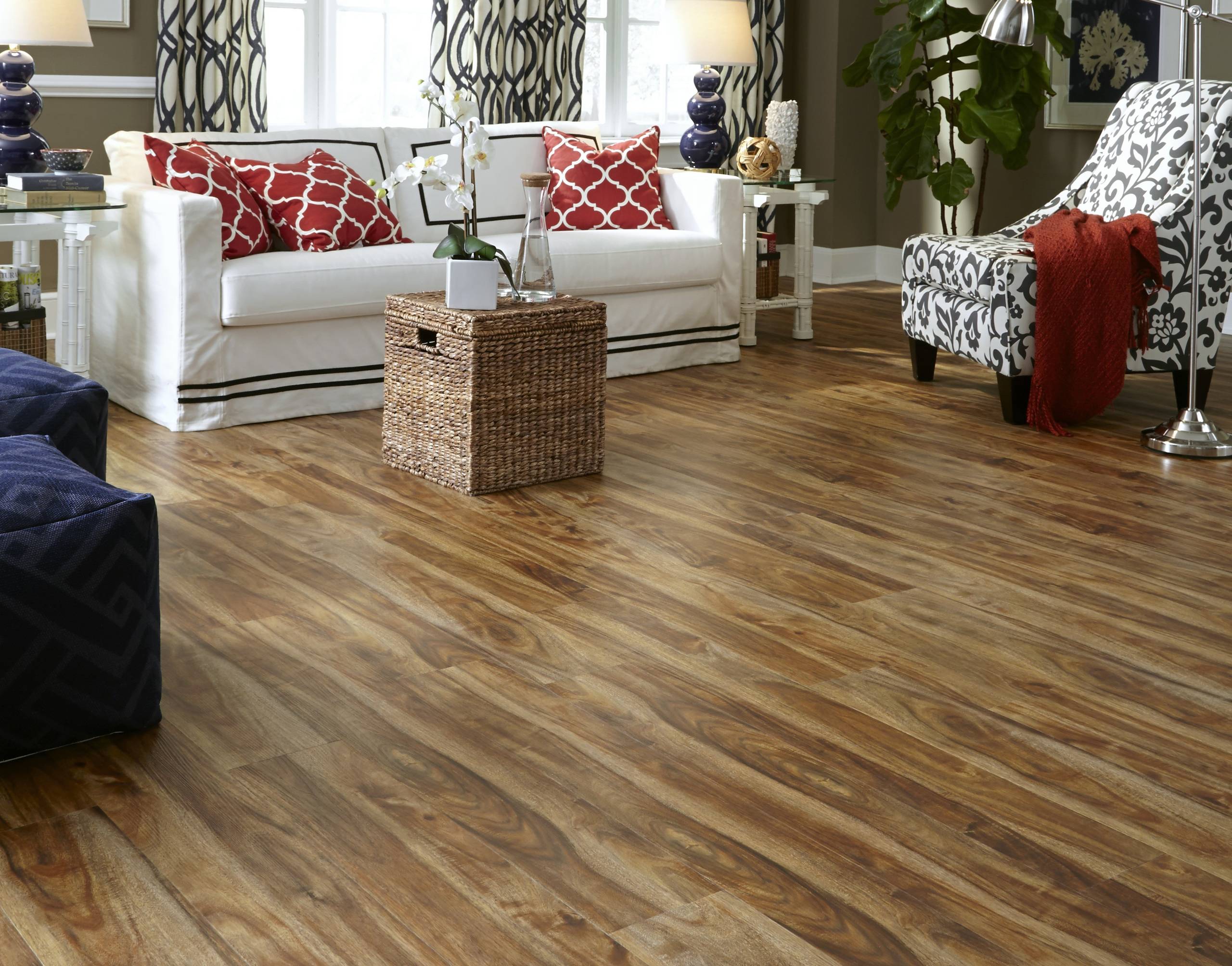 Tranquility 5mm Rustic Acacia Click Resilient Vinyl Flooring Contemporary Living Room Other By Ll Flooring Houzz