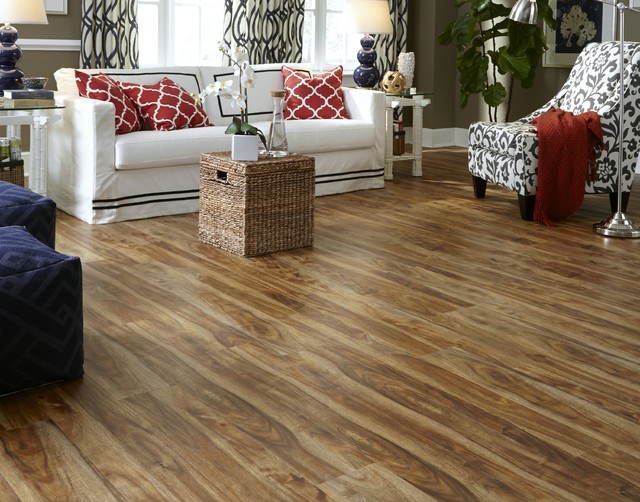 Tranquility 5mm Rustic Acacia Click Resilient Vinyl Flooring Contemporary Living Room Other By Ll Houzz