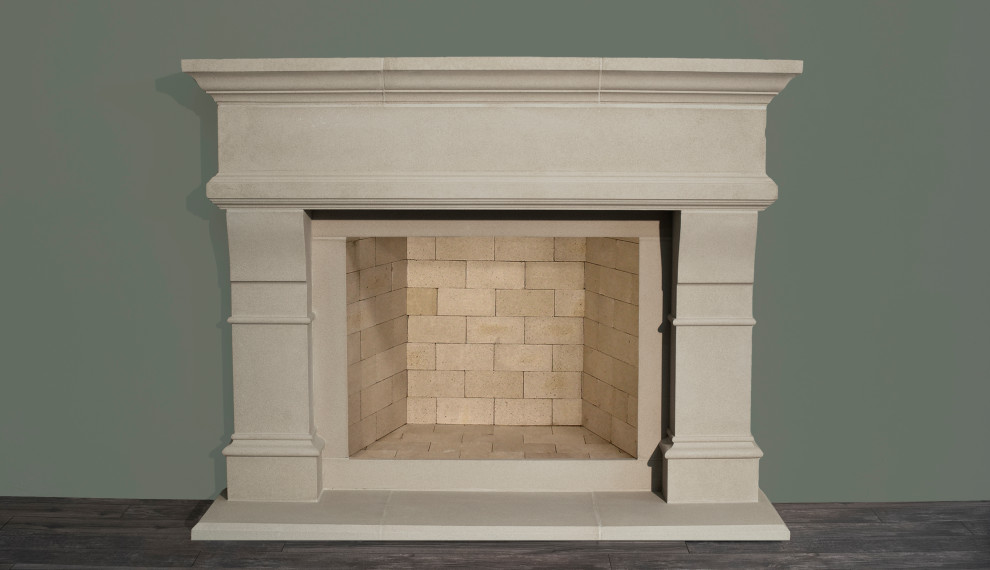 Transitional Fireplace Mantel Styles Living Room Oklahoma City by