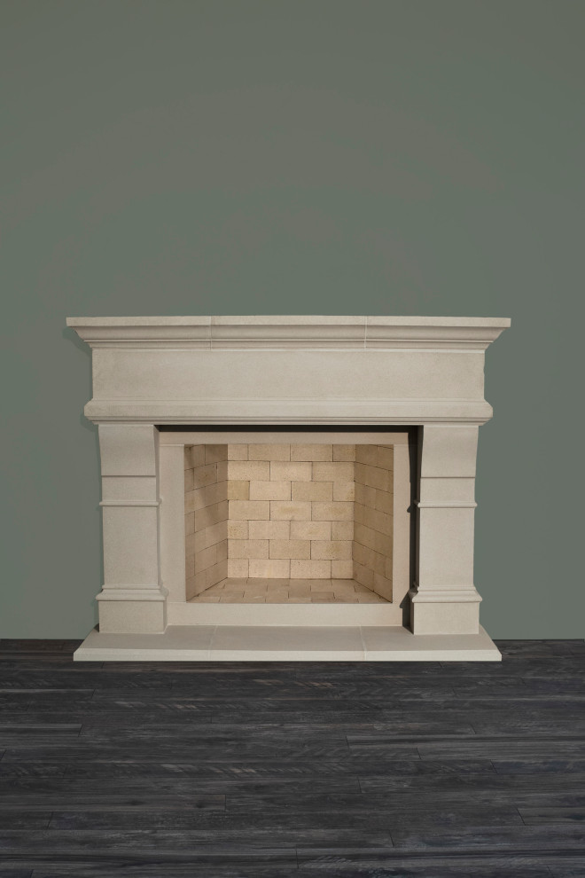 Transitional Fireplace Mantel Styles Living Room Oklahoma City by