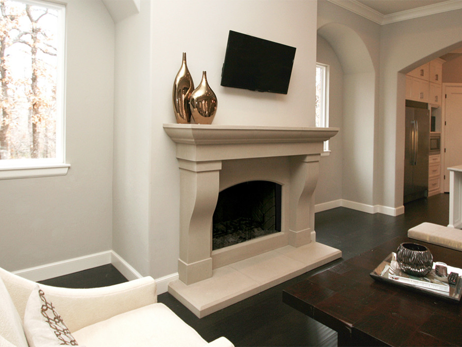 Transitional Fireplace Mantel Styles Contemporary Living Room