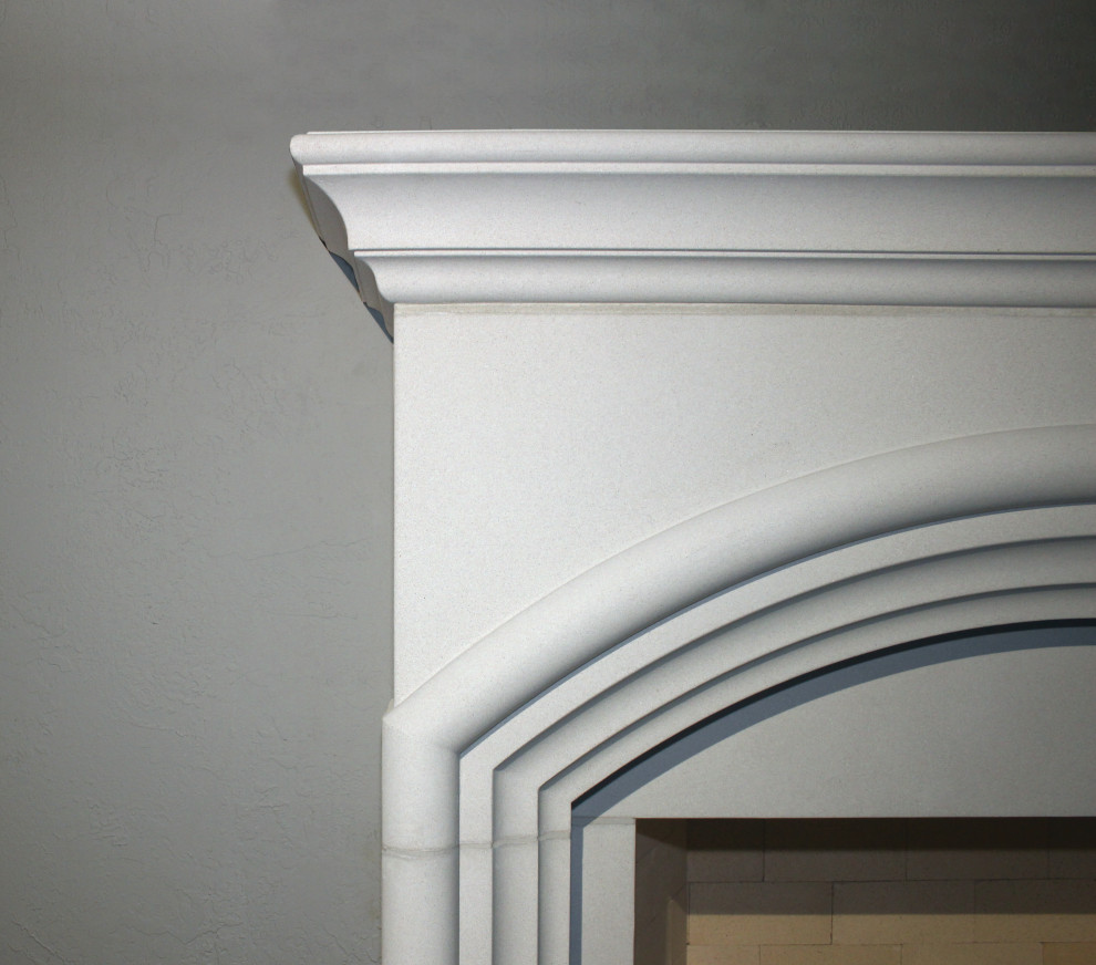 Transitional Fireplace Mantel Styles Transitional Living Room