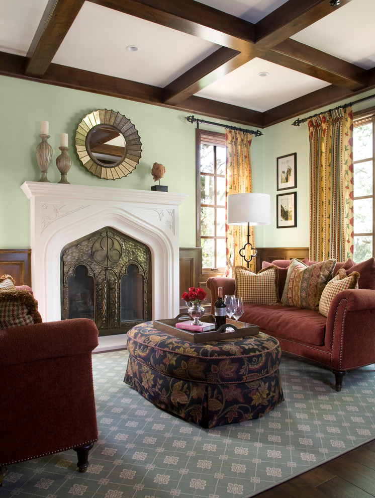 Inspiration for a classic living room in Denver.