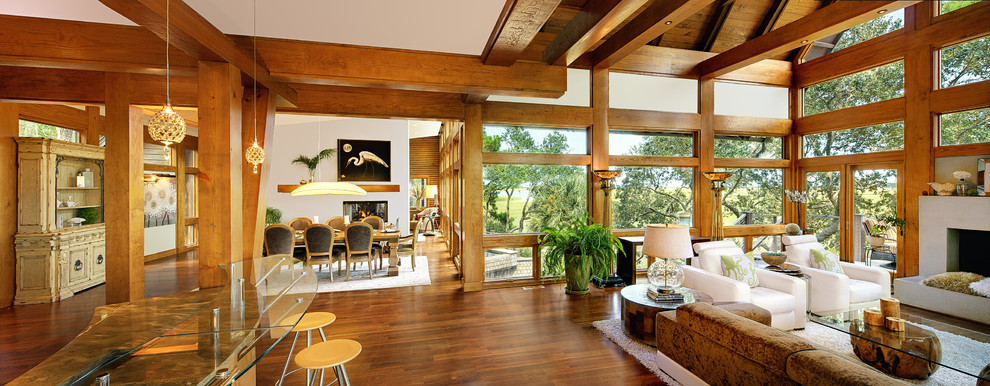Inspiration for a modern living room remodel in Charleston