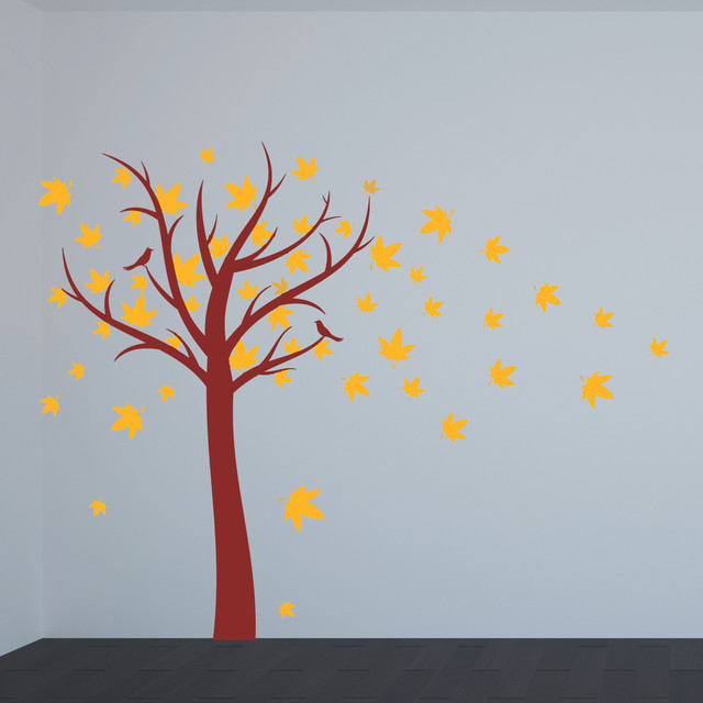 tree wall decal removable vinyl decal nursery decor tree and birds wall
