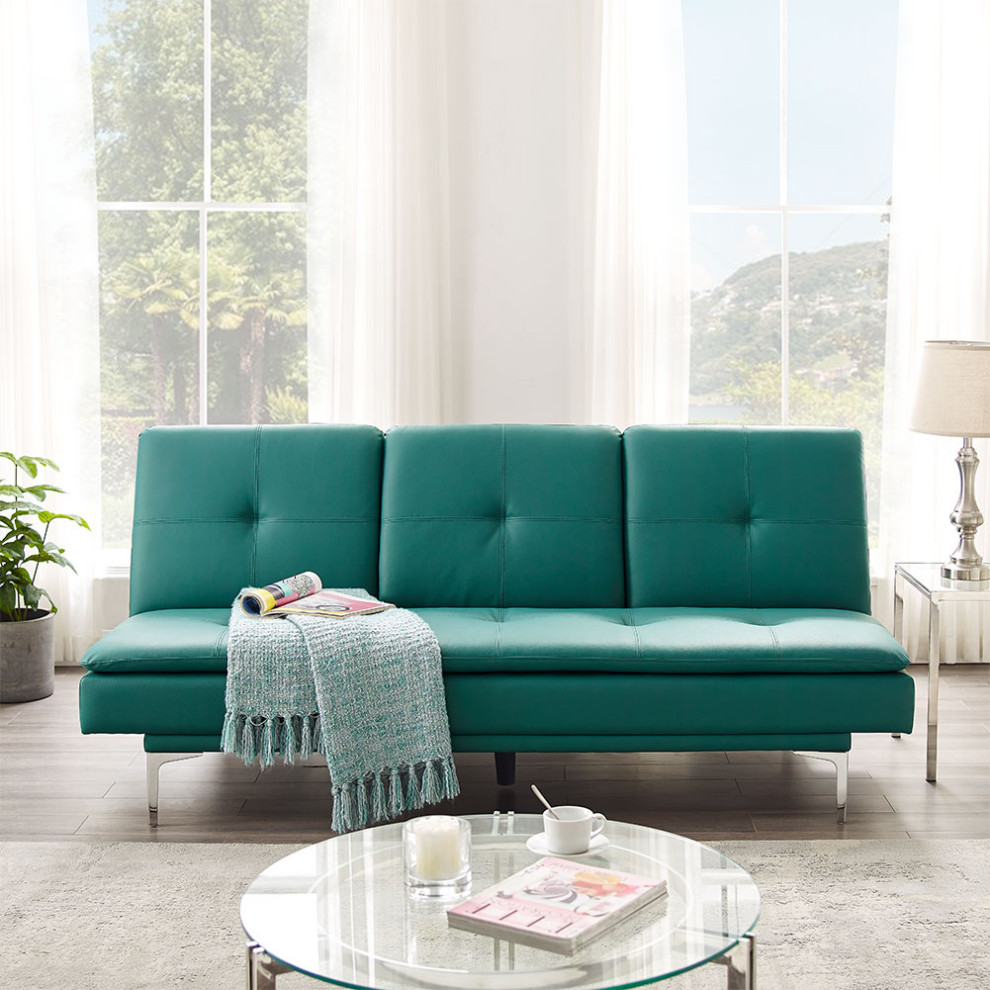 Tribesigns Modern Sofa Bed with USB Power Dock Modern Living Room