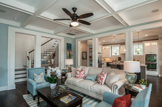Ceiling Fan Coffered Ceiling - Photos & Ideas | Houzz