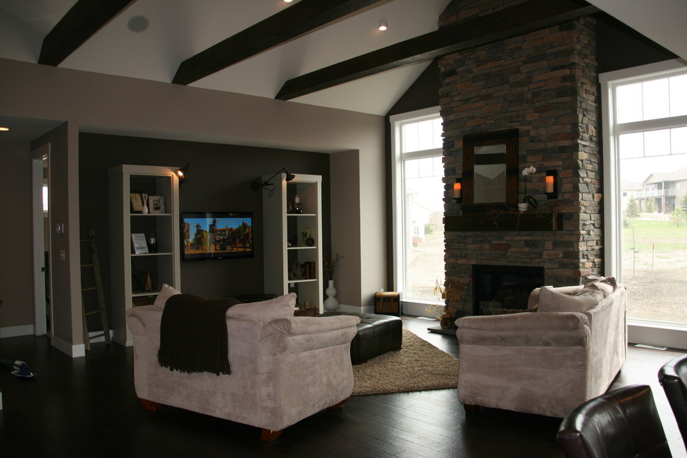 Example of a trendy living room design in Other