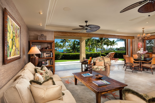 Tropical Living Room - Tropical - Living Room - Hawaii