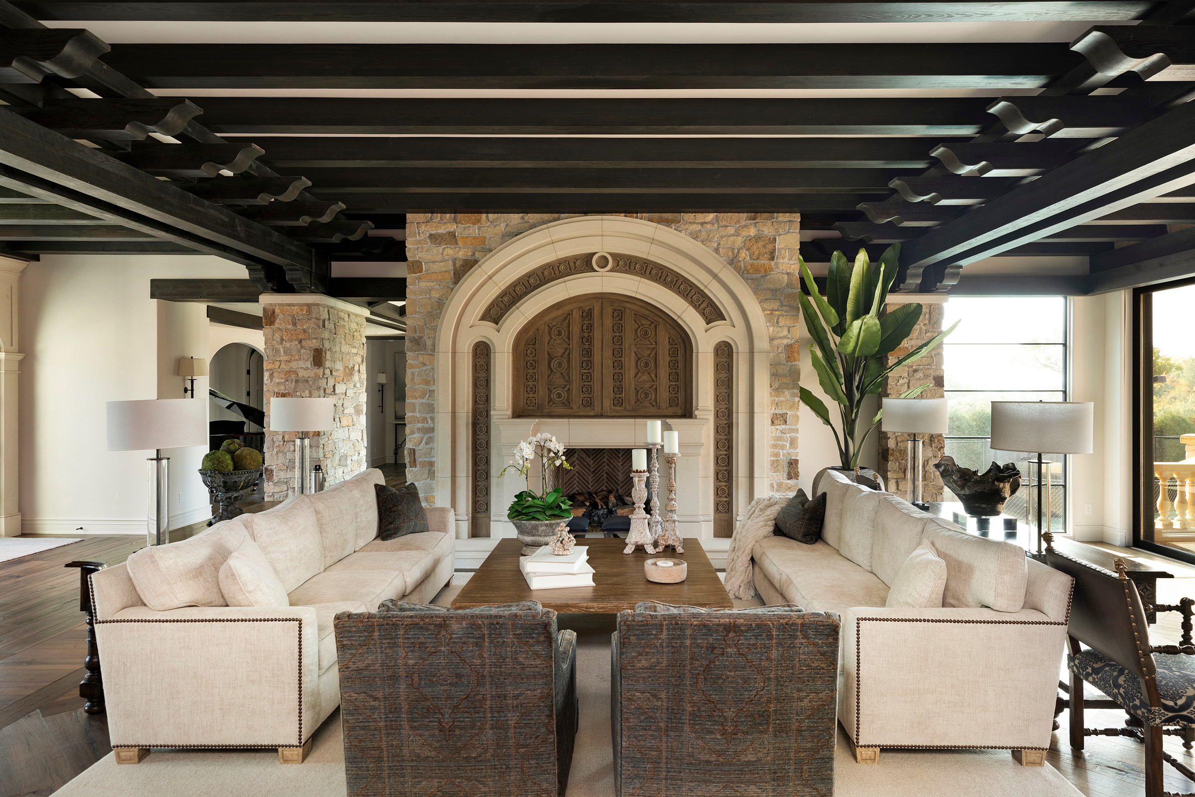 Mediterranean style on sale living rooms