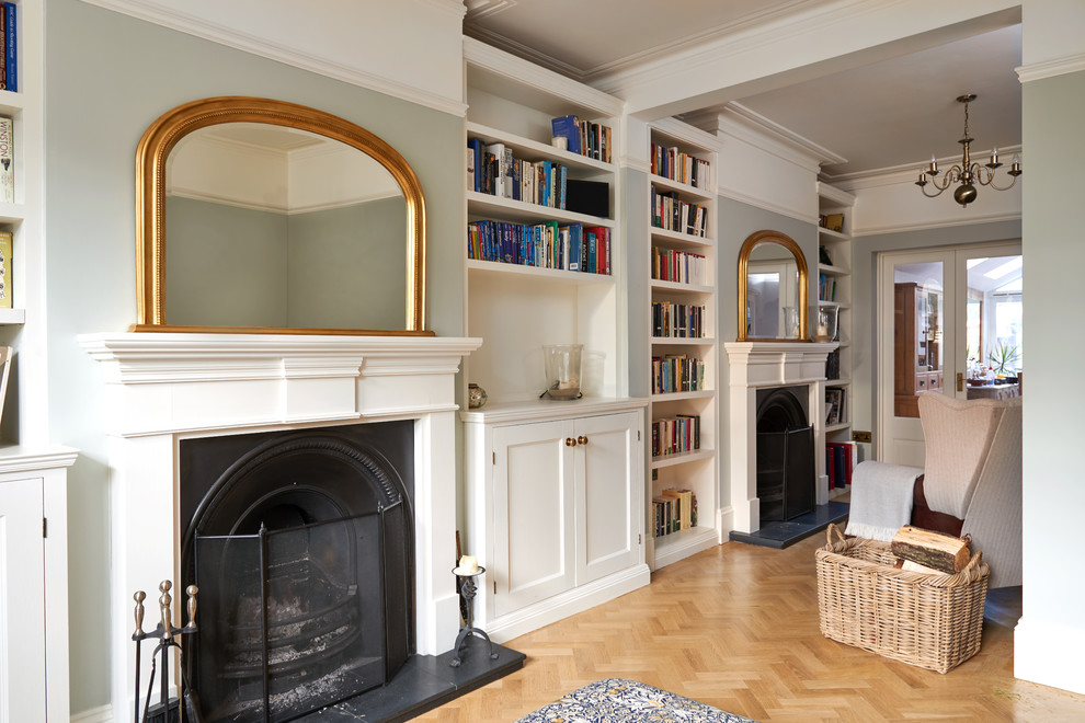 Twickenham Bespoke Alcove Farmhouse Living Room London