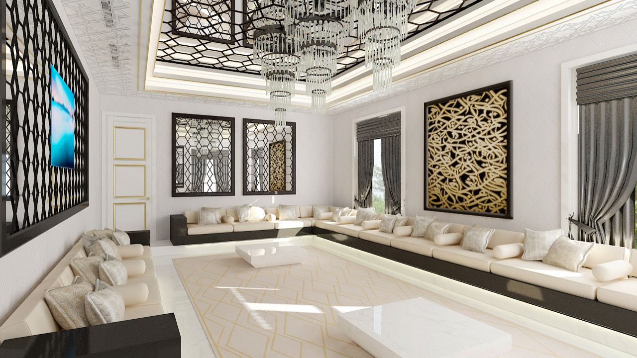 modern arabic living room