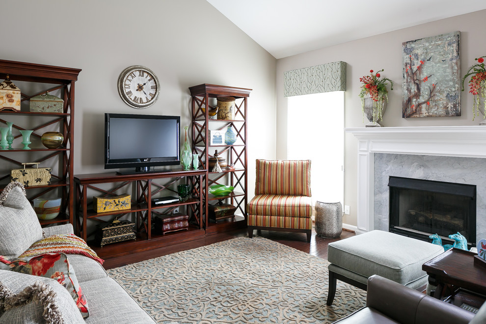 Updated Spec Home Traditional Living Room Louisville by Robin's