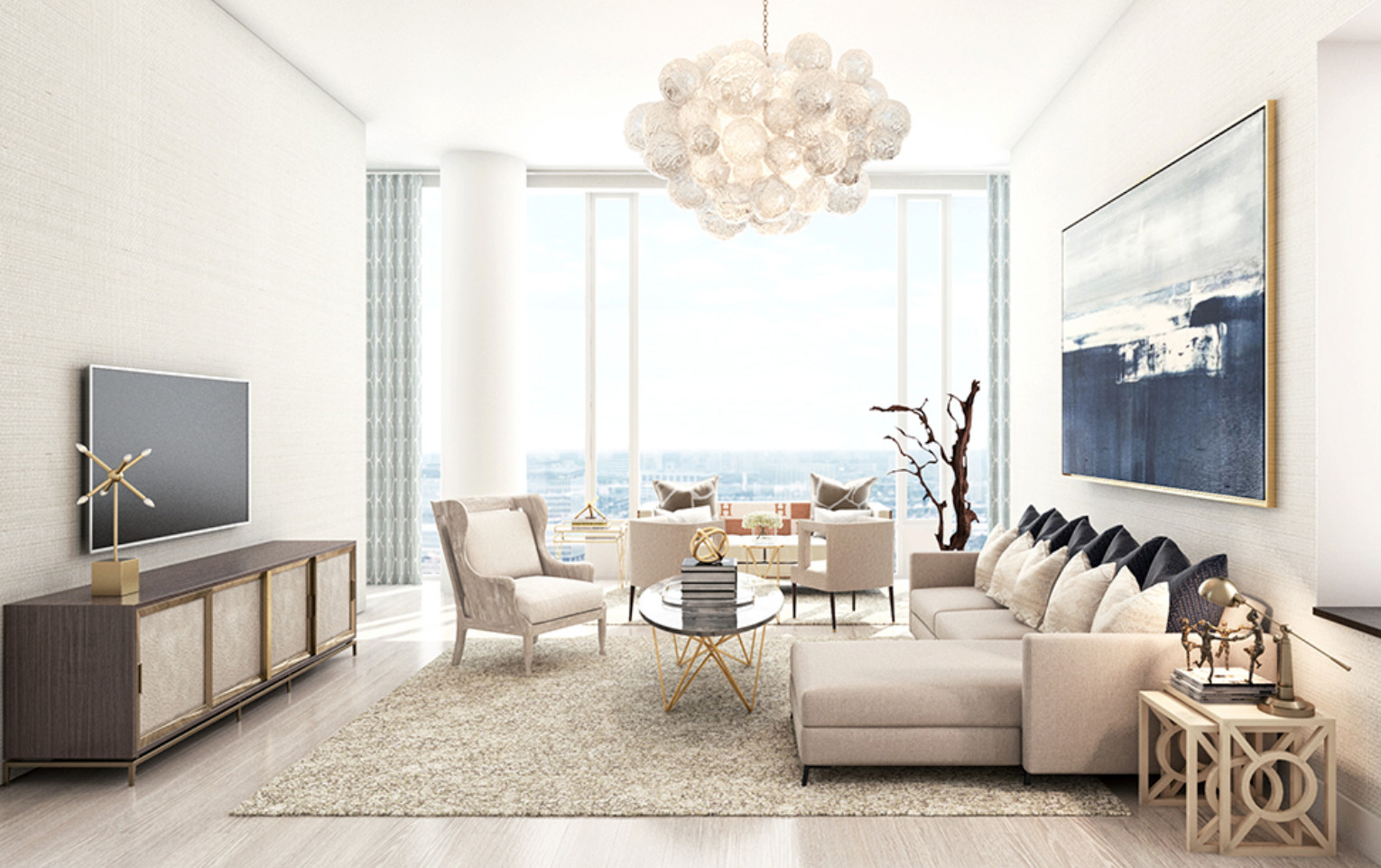 リビング ベージュの壁 壁紙 のインテリア実例画像 21年10月 Houzz ハウズ