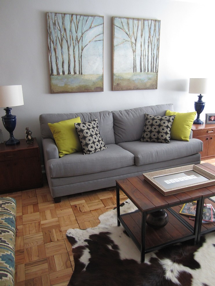Urban Living in Queens, NY Eclectic Living Room New York by