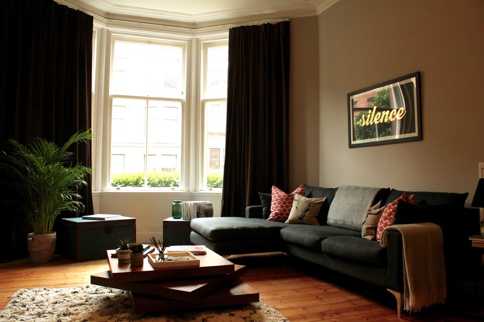 Design ideas for an eclectic living room in Glasgow.