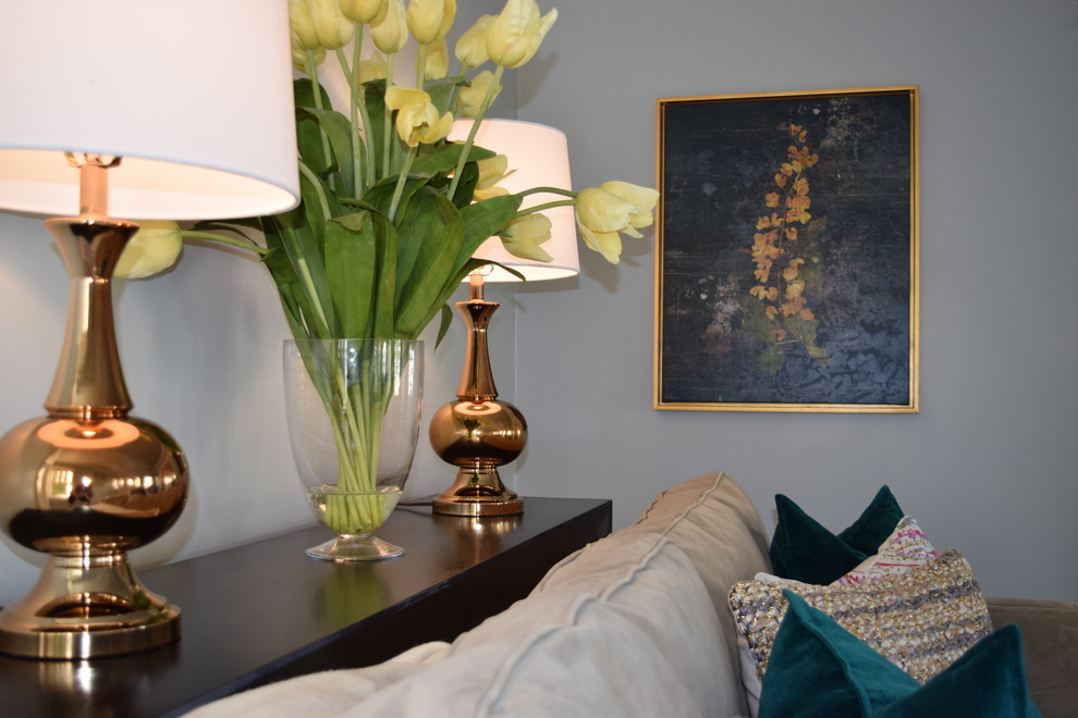 Vacant Home Staging Los Angeles Transitional Living Room Los Angeles by Up By Design