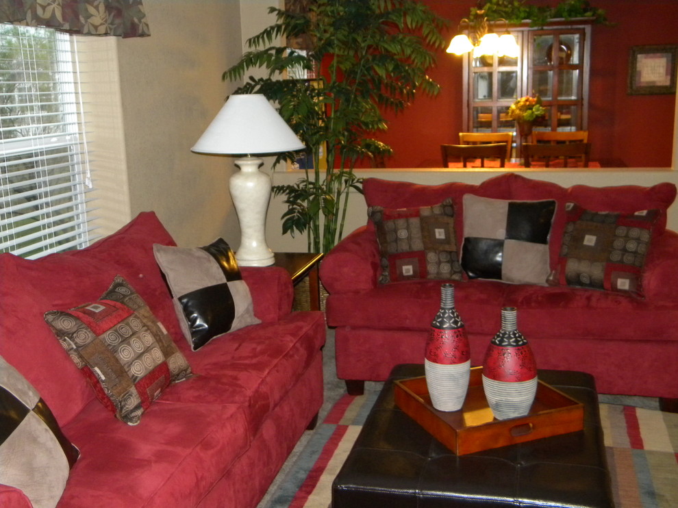 Elegant living room photo in Austin