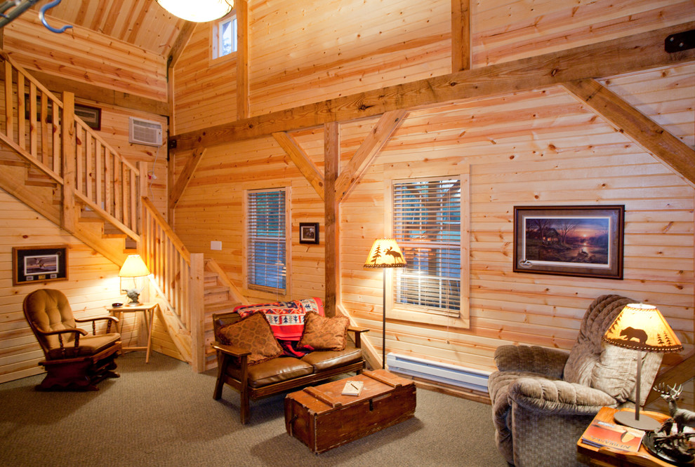 Various Barn Home Interiors Traditional Living Room Other by