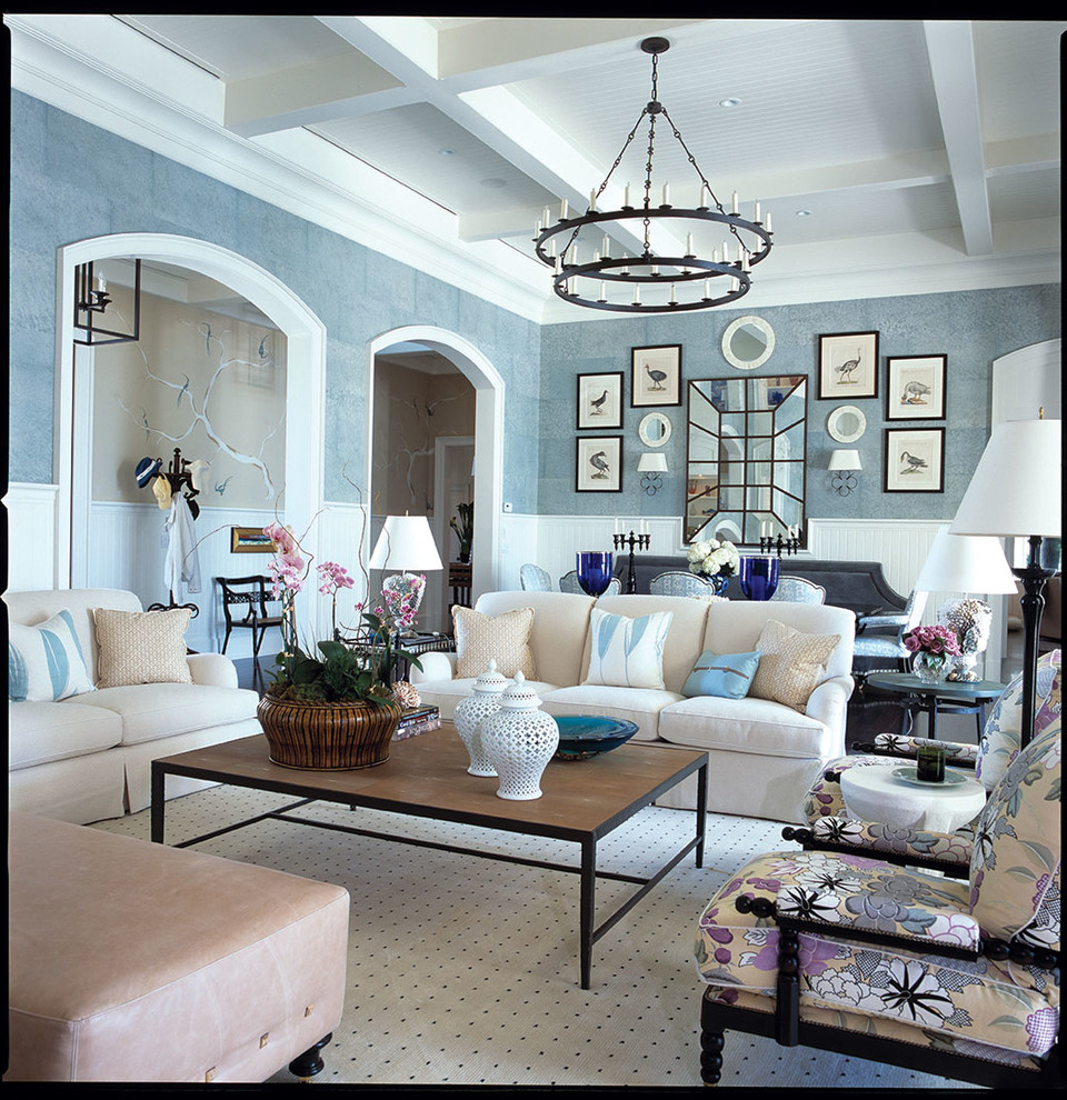 Inspiration for a living room remodel in Miami