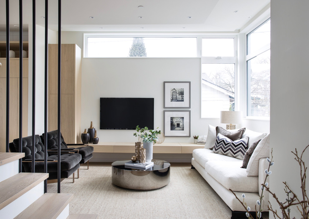 This is an example of a scandi living room in Vancouver.