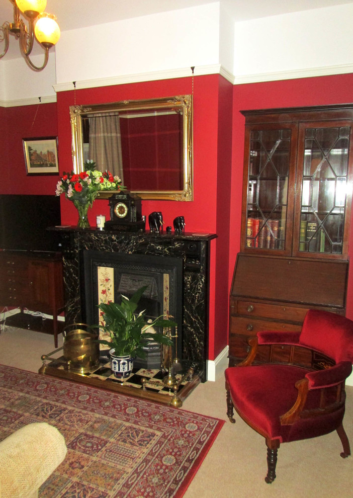 Living room - victorian living room idea in West Midlands