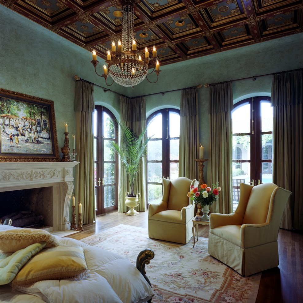 Living room - mediterranean living room idea in Austin