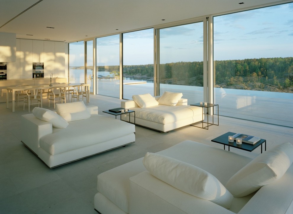 Contemporary living room in Other.