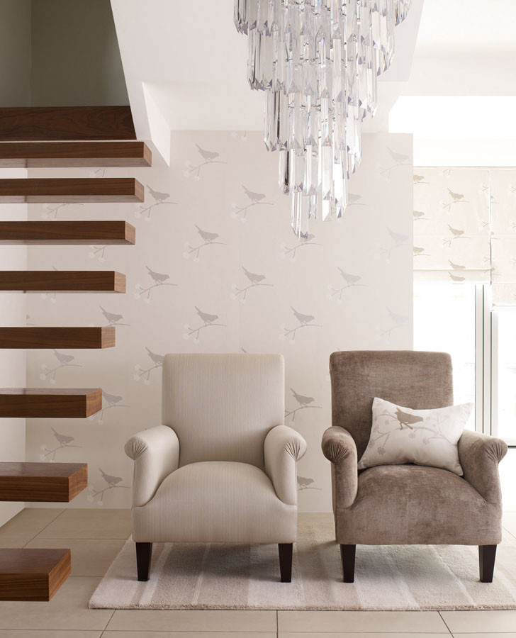 Villandry Truffle Upholstery Fabric Traditional Living Room