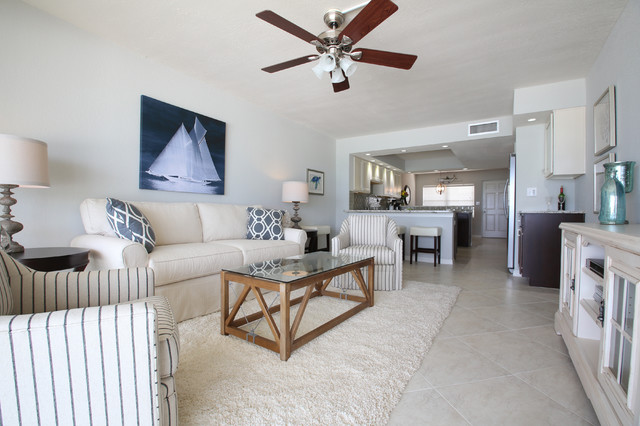Vintage Florida Beach Condo Gets A, Florida Condo Living Room Decorating Ideas